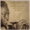 MILES DAVIS ALL STAR SEXTET - PRLP 182 / GREEN TEXT