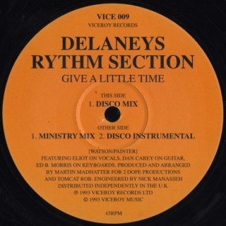 DELANEYS RYTHM SECTION - GIVE A LITTLE TIME