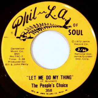 PEOPLE'S CHOICE - LET ME DO MY THING / ON A CLOUDY DAY
